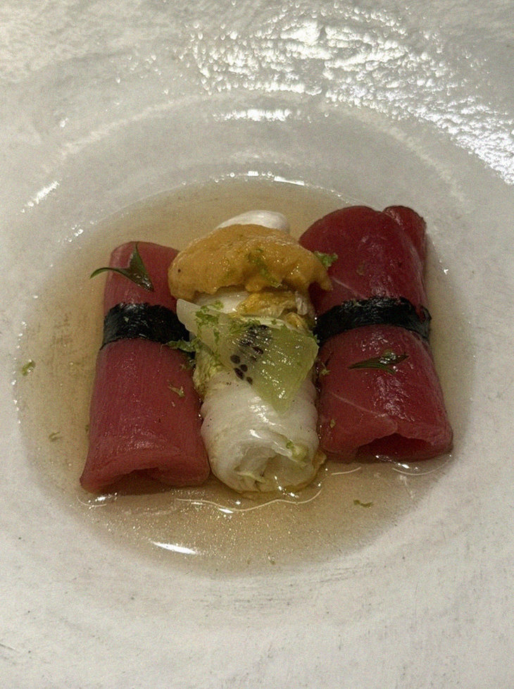 WOOHANA Yeouido · a plated course of Hanwoo beef