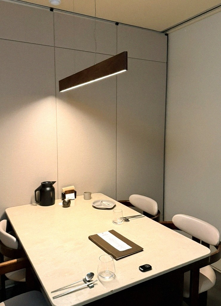 WOOARA Gwanghwamun · a private dining room — every table is a private room