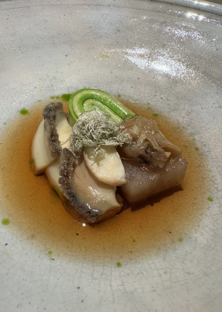 WOOARA Gwanghwamun · seafood course served alongside the beef