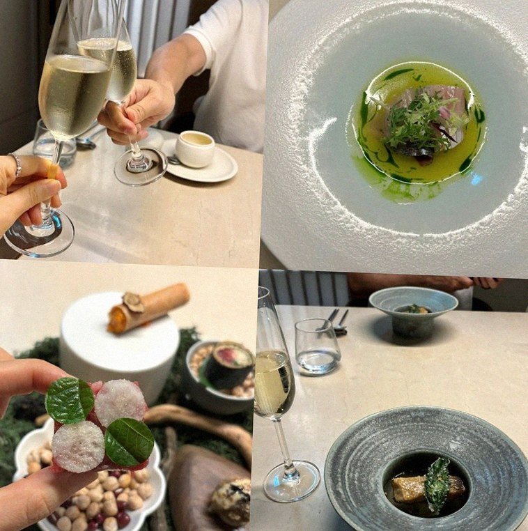 WOOARA Yeouido · a plated course of Hanwoo beef