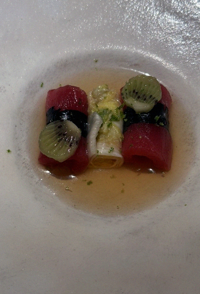 WOOARA Gwanghwamun · a plated course of Hanwoo beef