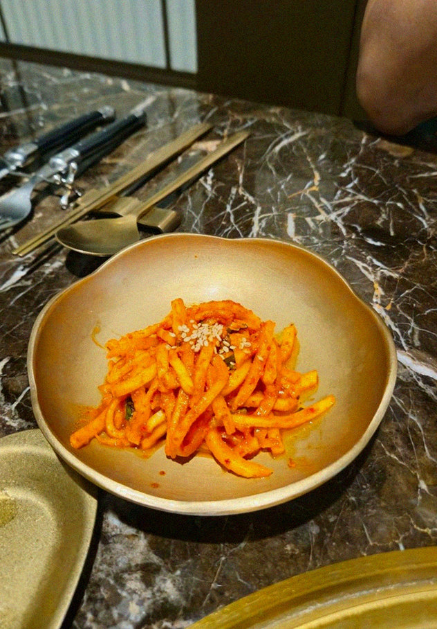 DAEBOJUNG City Hall · fresh Hanwoo beef tartare (yukhoe)