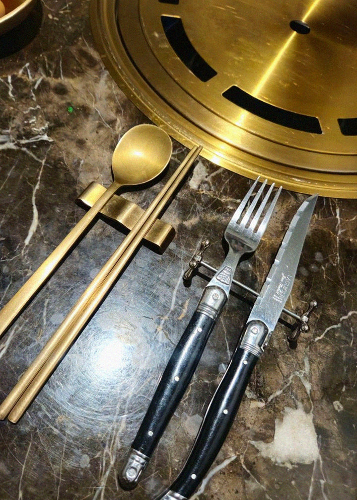 DAEBOJUNG City Hall · the full Hanwoo omakase table