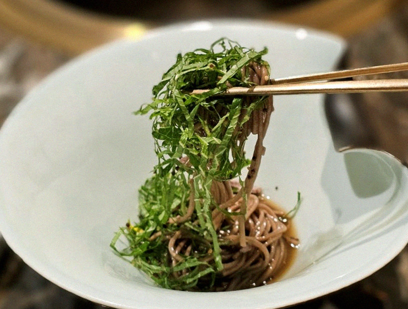 DAEBOJUNG Yeouido · a plated course of Hanwoo beef