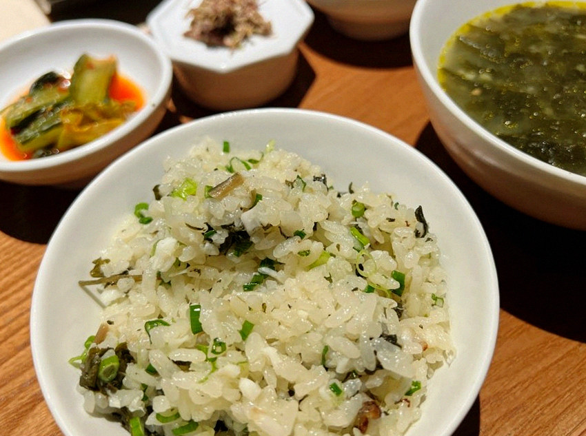 WOOARA Yeouido · the rice course with accompaniments