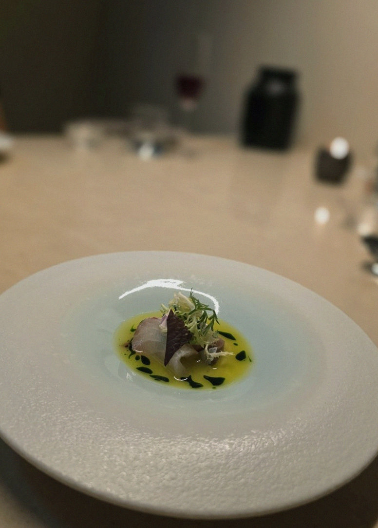 WOOARA Gwanghwamun · a plated course of Hanwoo beef