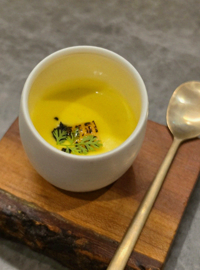 GOWOOGA Gwanghwamun · a warm soup to finish the course
