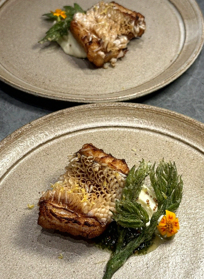 WOOHANA Yeouido · a plated course of Hanwoo beef