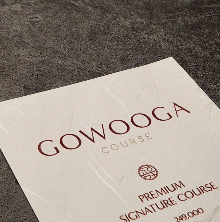 GOWOOGA Gangnam·Yeoksam · a plated course of Hanwoo beef