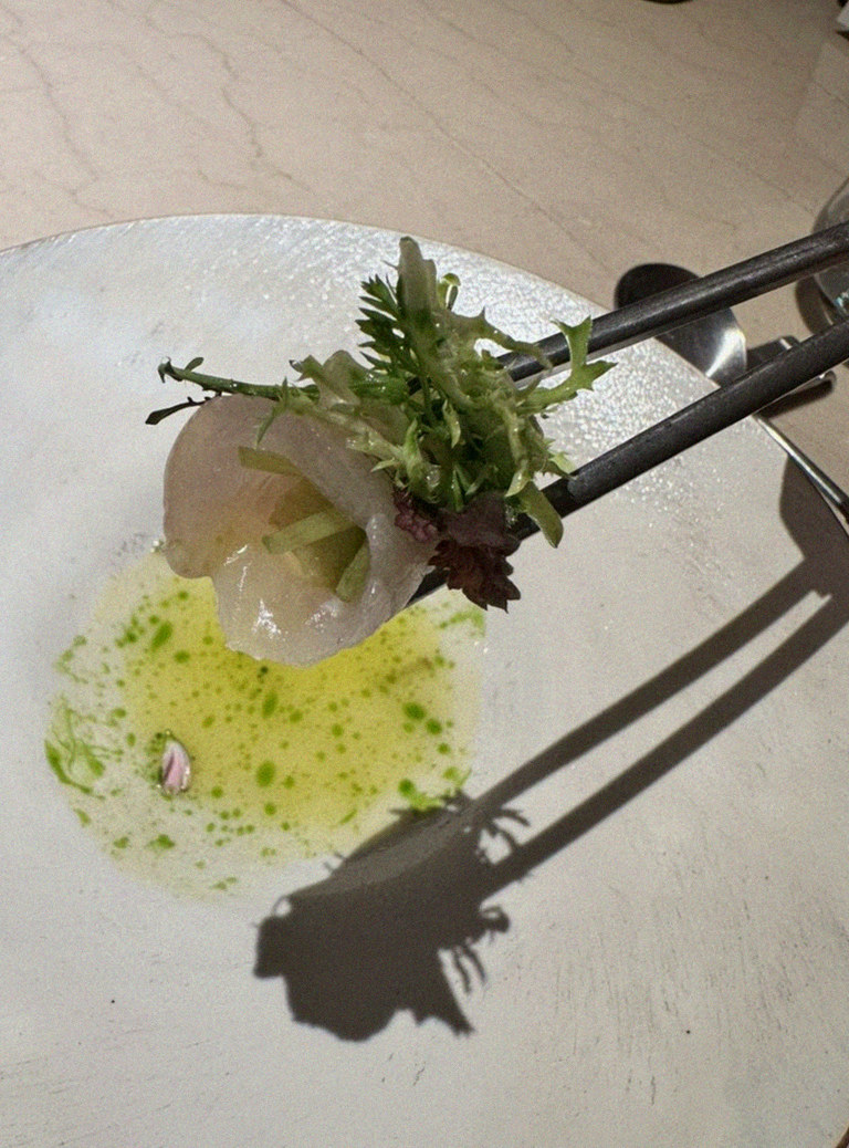 WOOARA Gwanghwamun · a plated course of Hanwoo beef