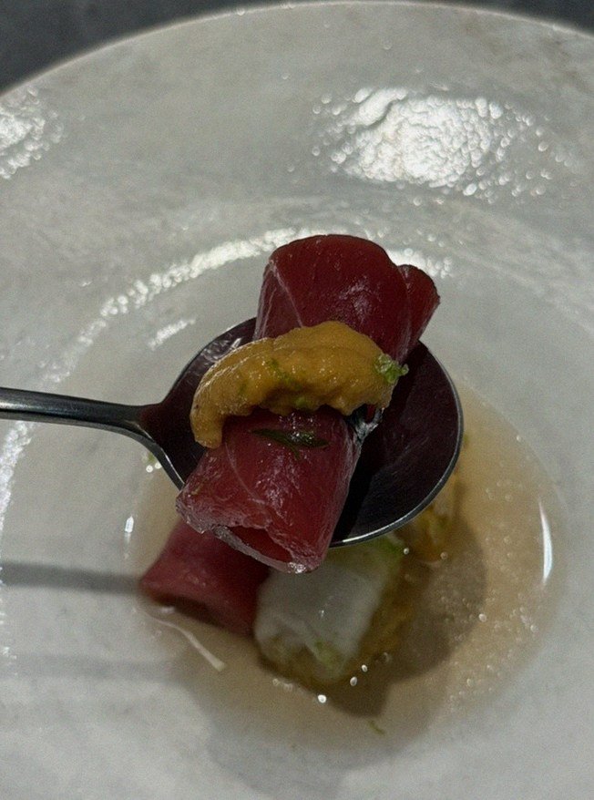 WOOHANA Yeouido · a plated course of Hanwoo beef