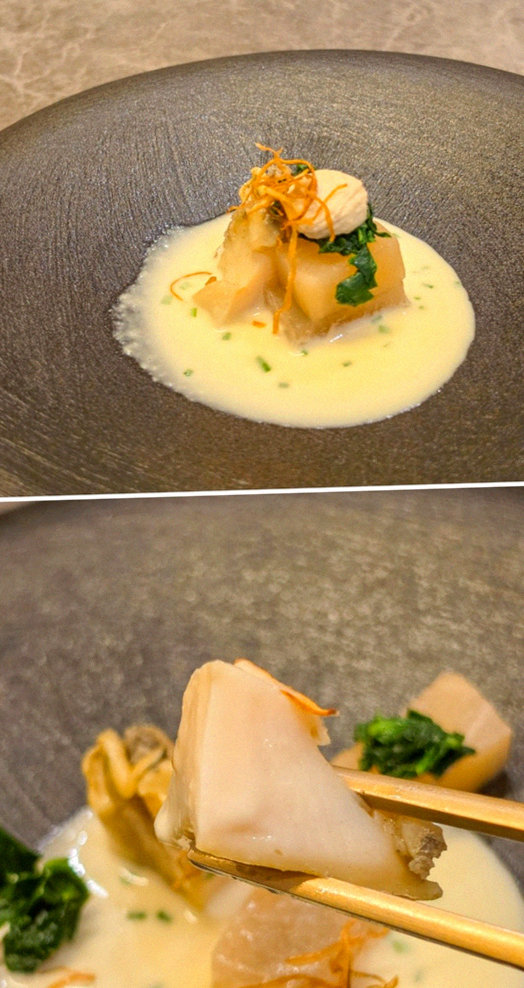 GOWOOGA Yeouido · a plated course of Hanwoo beef