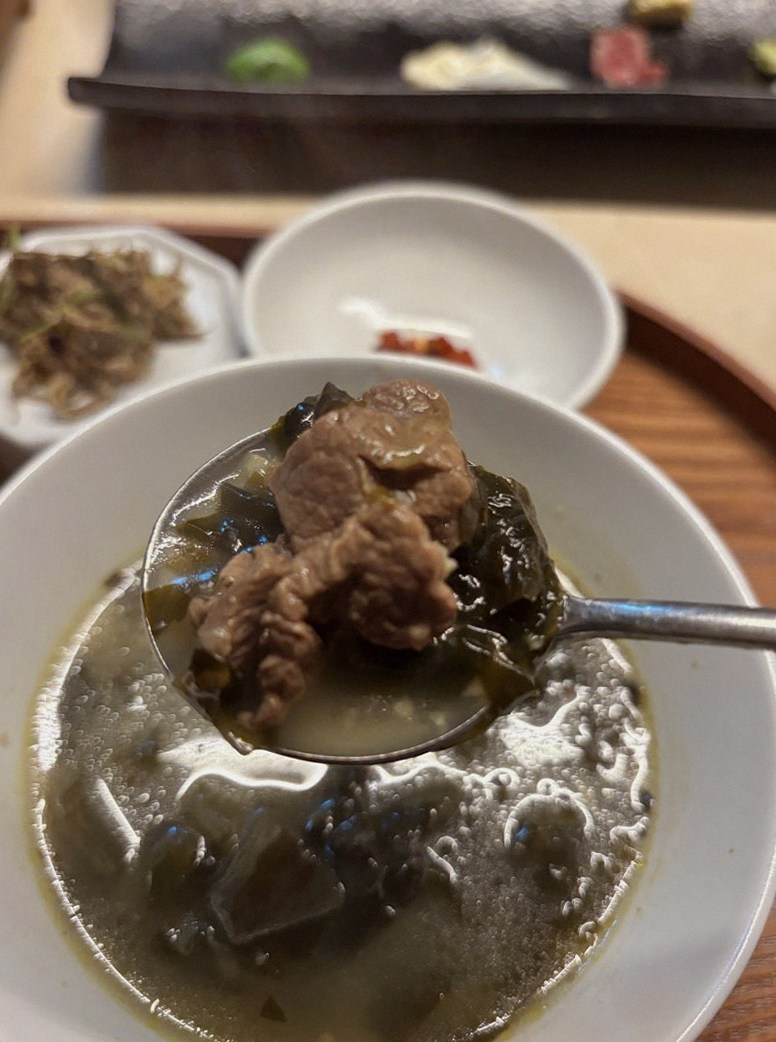 WOOARA Yeouido · a warm soup to finish the course