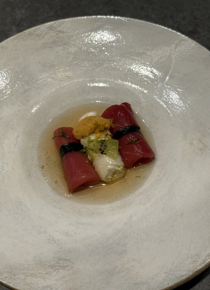 WOOHANA Yeouido · a plated course of Hanwoo beef
