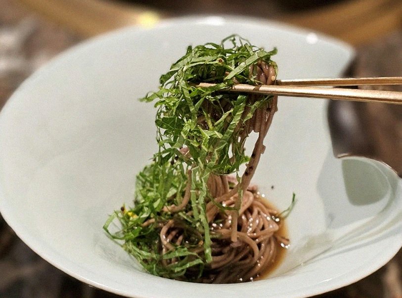DAEBOJUNG Yeouido · a plated course of Hanwoo beef