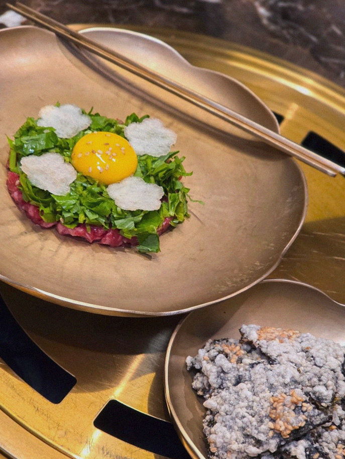 DAEBOJUNG Yeouido · fresh Hanwoo beef tartare (yukhoe)