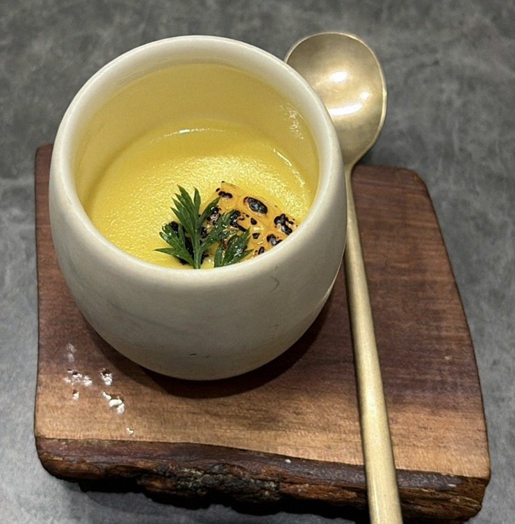 GOWOOGA Gwanghwamun · a warm soup to finish the course