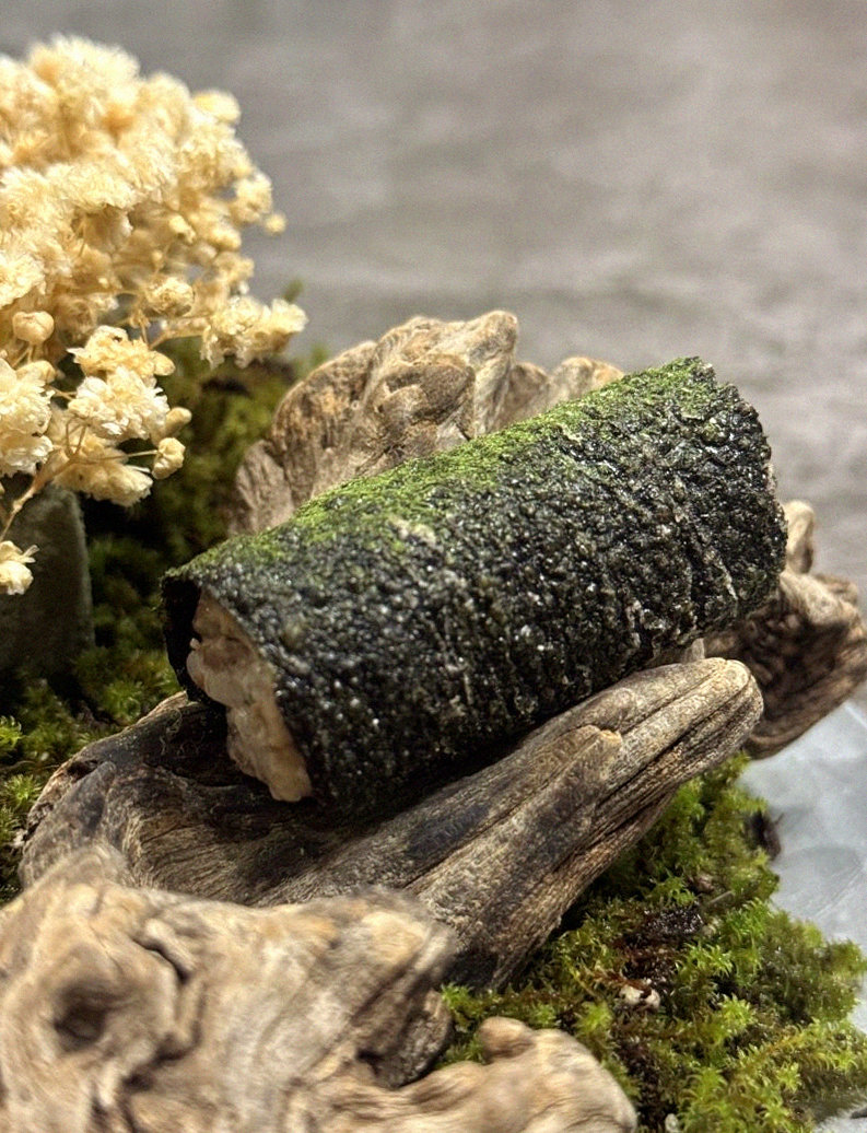 GOWOOGA Gwanghwamun · the signature Hanwoo showing — marbled beef cuts and caviar presented in a display chest