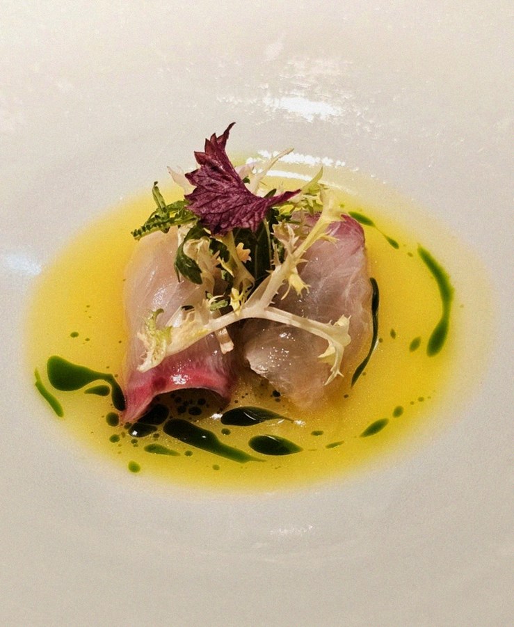 WOOARA Gwanghwamun · a plated course of Hanwoo beef