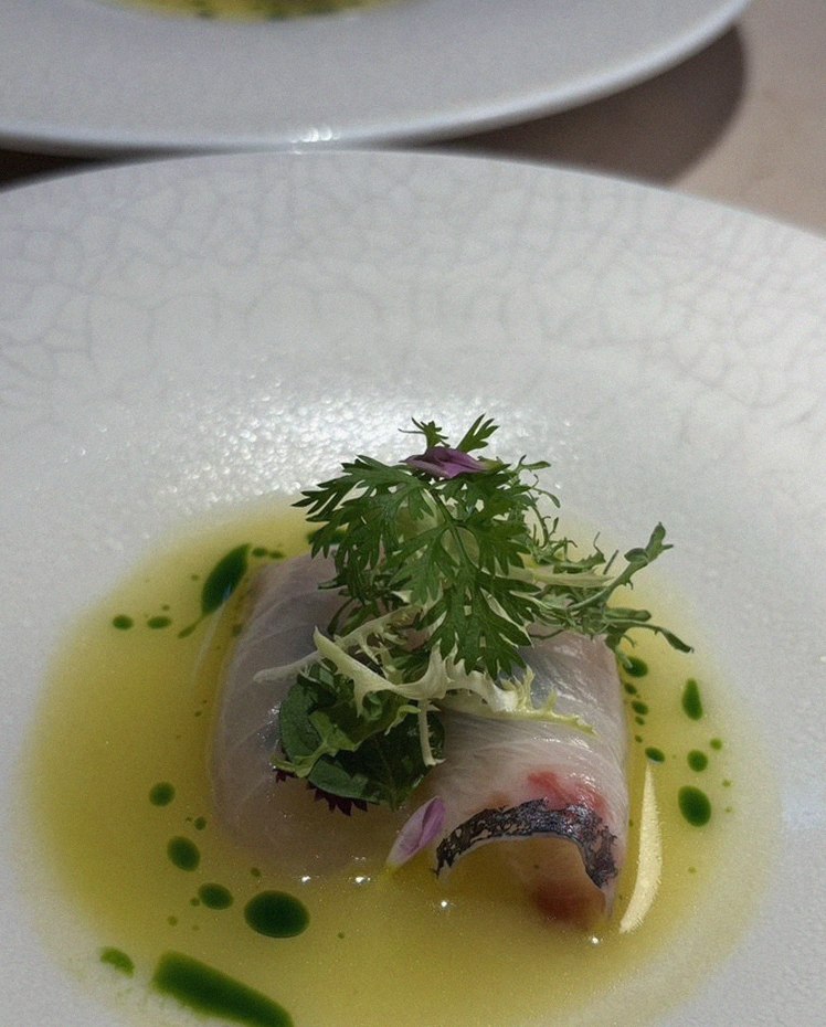 WOOARA Gwanghwamun · a plated course of Hanwoo beef