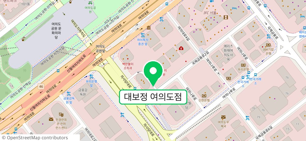DAEBOJUNG Yeouido location map