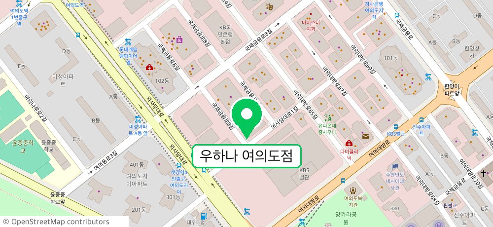WOOHANA Yeouido location map